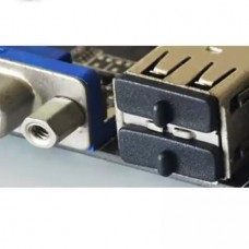 Μαλακό  Πλαστικό Κάλυμμα Υποδοχής Θύρας USB (13cm) (2τμχ) (Διάφανο) (OEM)