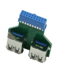 Μετατροπέας Προσαρμογέας PCB Επέκταση Κάρτας Εσωτερικό 20Pin Θηλυκό σε 2 USB 3.0 Hub A (ΟΕΜ)