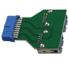 Μετατροπέας Προσαρμογέας PCB Επέκταση Κάρτας Εσωτερικό 20Pin Θηλυκό σε 2 USB 3.0 Hub A (ΟΕΜ)