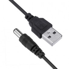 USB 5V/2Α  Καλώδιο Τροφοδοσίας Σε DC 12V/1A (5.5*2.1mm) (1m) (Μαύρο) (OEM)