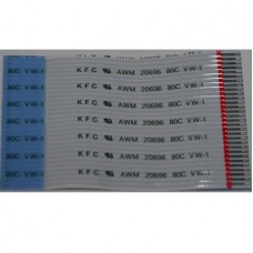 Ευέλικτη Επίπεδη Καλωδιοταινία FFC 30 pin 0.5mm Pitch Αντίθετης Κατεύθυνσης AWM 20696 80C VW-1 (5cm) (OEM)