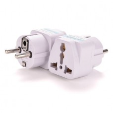 Euro Travel Adapter CEE7/7 to Universal Outlet Soc...