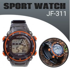 JF-311  Ψηφιακό Ρολόι Σπορ (Πορτοκαλί) (OEM)