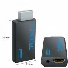 Μετατροπέας WII σε HDMI WII2HDMI FULL HD 1080P 3.5mm Audio Out H4I3 (Μαύρο) (OEM)