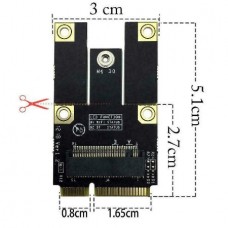 Προσαρμογέας Μετατροπέας M.2 NGFF σε Mini PCI-E για M.2 Wi-Fi Wlan Bluetooth Card I U5L2 (OEM)