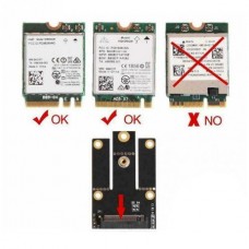 Προσαρμογέας Μετατροπέας M.2 NGFF σε Mini PCI-E για M.2 Wi-Fi Wlan Bluetooth Card I U5L2 (OEM)