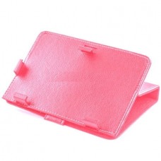 Universal Δερματίνη PU Αναδιπλούμενη Θήκη για 8"-9” Tablet (Ροζ) (OEM)