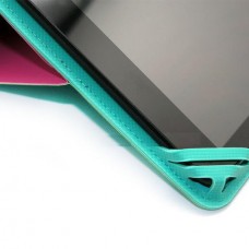 Universal Αναδιπλούμενη Πτυσσόμενη Θήκη για Tablet 7"-8'' (Ροζ Πράσινο Μέντας) (OEM)