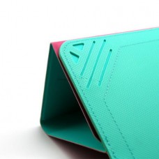 Universal Αναδιπλούμενη Πτυσσόμενη Θήκη για Tablet 7"-8'' (Ροζ Πράσινο Μέντας) (OEM)