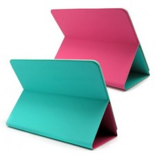 Universal Αναδιπλούμενη Πτυσσόμενη Θήκη για Tablet 7"-8'' (Ροζ Πράσινο Μέντας) (OEM)