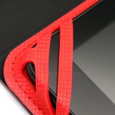 Universal Αναδιπλούμενη Πτυσσόμενη Θήκη για Tablet 7"-8'' (Μαύρο Κόκκινο) (OEM)