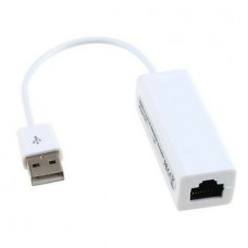  USB 2.0 Ethernet Adapter to RJ45 Lan 100Mbps (Whi...