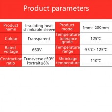 Θερμοσυστελλόμενο  Μονωτικό Καλώδιο 4mm (1τμχ) (Μαύρο) (OEM)