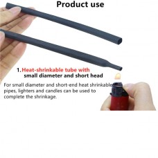 Θερμοσυστελλόμενο  Μονωτικό Καλώδιο 4mm (1τμχ) (Μαύρο) (OEM)