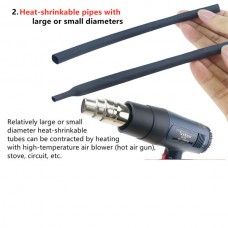 Θερμοσυστελλόμενο  Μονωτικό Καλώδιο 4mm (1τμχ) (Μαύρο) (OEM)