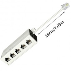 Αντάπτορας RJ11 Αρσενικό σε 5 RJ11 Θηλυκά (Μπεζ) (OEM)