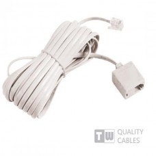 TW  Προέκταση Τηλεφωνικού Καλωδίου (5m) (Κρεμ)