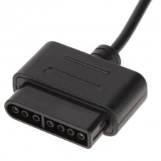 Καλώδιο Επέκτασης για Nintendo SNES Super Nintendo 16 Bit Χειριστήριο (1.8m) (Μαύρο) (OEM)