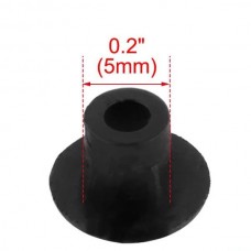 Προστατευτικό  Πώμα από Καουτσούκ Σιλικόνης (5mm) (10τμχ) (Μαύρο) (OEM)