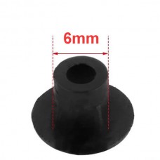 Προστατευτικό  Πώμα από Καουτσούκ Σιλικόνης (6mm) (10τμχ) (Μαύρο) (OEM)