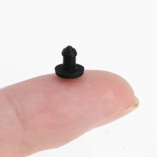 Προστατευτικό  Πώμα από Καουτσούκ Σιλικόνης Τύπου “T” (3.5mm) (10τμχ) (Μαύρο) (OEM)