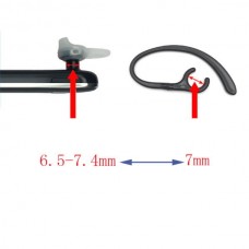 Άγκιστρο Σιλικόνης Ακουστικού Bluetooth με Περιστροφή 360° (7mm) (Διάφανο) (OEM)