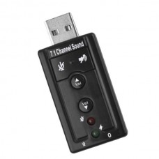 USB Προσαρμογέας Εξωτερικής Κάρτας Ήχου 7.1 (Μαύρο) (OEM)