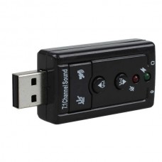 USB Προσαρμογέας Εξωτερικής Κάρτας Ήχου 7.1 (Μαύρο) (OEM)