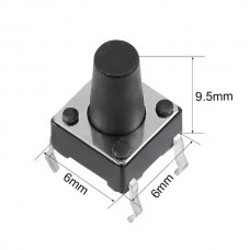 DIP Tact Μικροδιακόπτης 4 Pin DC 12V 0.5A (6x6x9.5mm) (OEM)