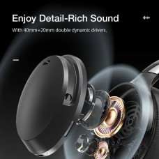 BLITZWOLF BW-HP5 Ασύρματα Bluetooth Ακουστικά με Ενεργή Ακύρωση Θορύβου ANC (Μαύρο)