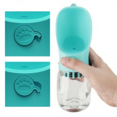 Αντιβακτηριακό Φορητό Μπουκάλι Νερού για Κατοικίδια με Φίλτρο Ενεργού Άνθρακα (350ml) (Ροζ) (OEM)