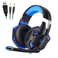 KOTION EACH G2000 Ενσύρματα USB Gaming Ακουστικά με Μικρόφωνο (3.5mm) (Μαύρο/Μπλε)