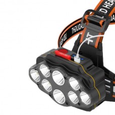 BIKIGHT XC88  Φακός Κεφαλής Μακρινής Εμβέλειας USB Επαναφορτιζόμενος (x8 LED)