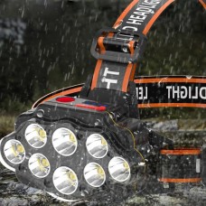 BIKIGHT XC88  Φακός Κεφαλής Μακρινής Εμβέλειας USB Επαναφορτιζόμενος (x8 LED)