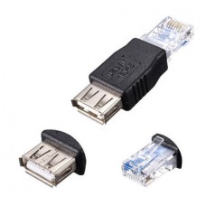 USB Type A Female to RJ45 Male Ethernet Adapter Ro...