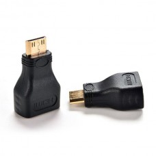 Αντάπτορας Mini HDMI Αρσενικό σε HDMI Θηλυκό (Μαύρο) (OEM)