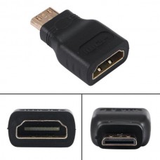 Αντάπτορας Mini HDMI Αρσενικό σε HDMI Θηλυκό (Μαύρο) (OEM)