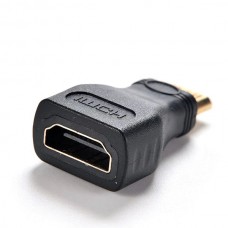 Αντάπτορας Mini HDMI Αρσενικό σε HDMI Θηλυκό (Μαύρο) (OEM)