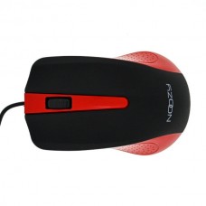 NOOZY SM-26 Ενσύρματο Ποντίκι με 3 Πλήκτρα (1000dpi) (Μαύρο/Κόκκινο)