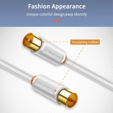 CABLETIME CT-AV101-02-W3 Καλώδιο Κεραίας Αρσενικό σε Θηλυκό (<70dB) (CCS) (3m) (Λευκό)