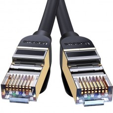 BASEUS WKJS010201 Καλώδιο Δικτύου RJ45 Υψηλής Ταχύτητας (10Gbps) (Cat7) (1.5m) (Μαύρο)