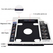 Caddy  Θήκη SATA 3 για 2o Σκληρό Δίσκο με Πρόσοψη & Led Ένδειξη (12.7mm) (OEM)