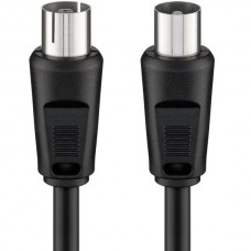 GOOBAY  Καλώδιο Κεραίας Αρσενικό σε Θηλυκό (<70dB) (CCS) (7.5m) (Μαύρο)