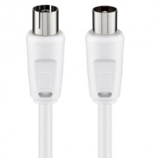 BRIDGE CABLE  Καλώδιο Κεραίας Αρσενικό σε Θηλυκό (<70dB) (CCS) (1.5m) (Λευκό)