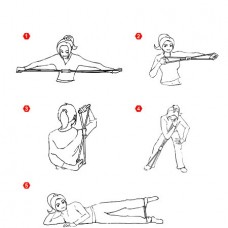 Αθλητικό Ελαστικό Γυμναστήριου για Γιόγκα & Πιλάτες (Μωβ) (OEM)