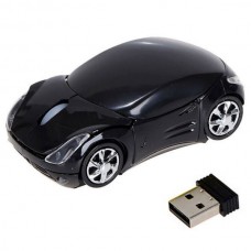 Ασύρματο  2.4G USB Οπτικό Ποντίκι Αυτοκίνητο (1600dpi) (Μαύρο) (OEM)