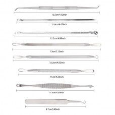 ΚΙΤ  Περιποίησης Προσώπου από Ανοξείδωτο Ατσάλι (8τμχ) (ΟΕΜ)