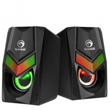 SCORPION SG-118  Ενσύρματα Στερεοφωνικά Ηχεία 2.0 2x3W (2.0) (Μαύρο) (RGB)