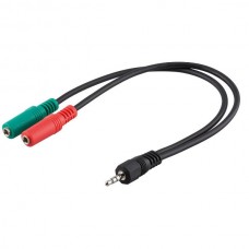 GOOBAY 50467 Καλώδιο 3.5mm 4pin σε 2x 3pi...