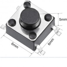 SMD Tact Μικροδιακόπτης 4 Pin DC 12V 0.5A (6x6x5mm) (OEM)